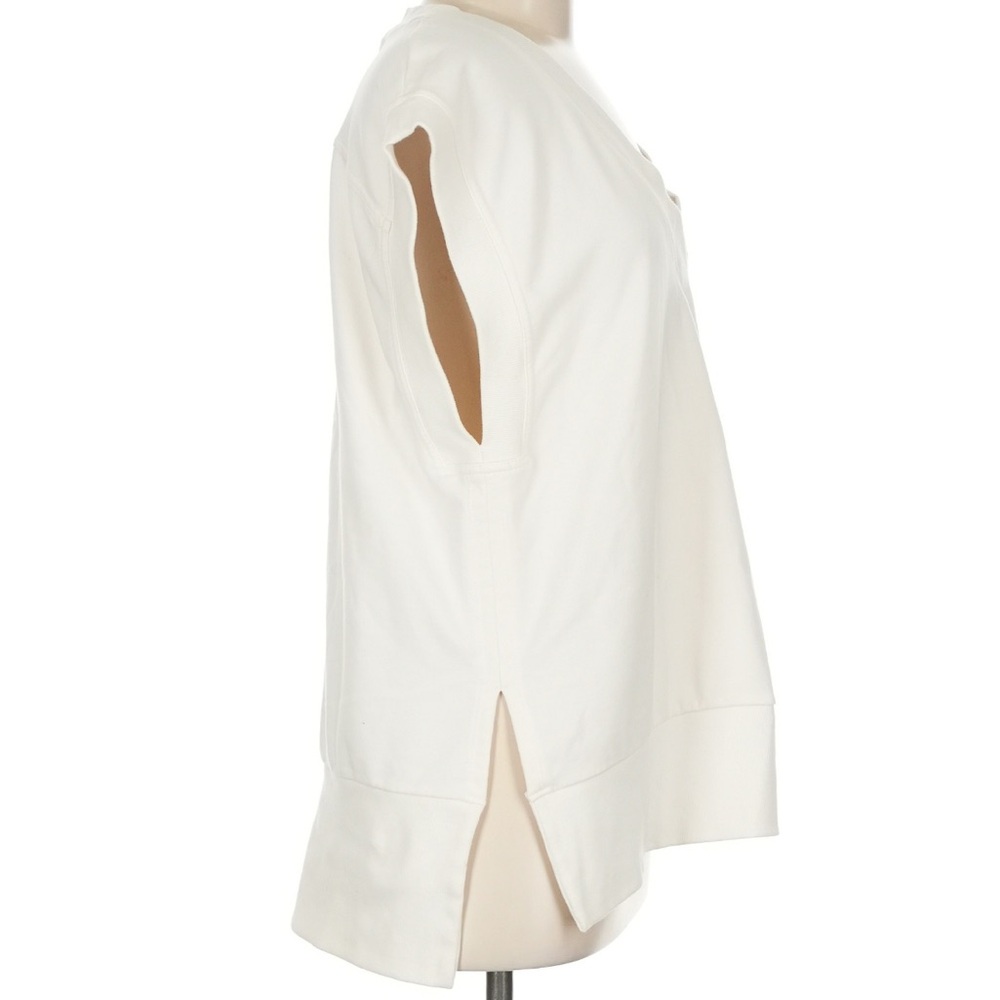 Athleta Cream V-Neck Sleeveless Sweater - Picture 2 of 5